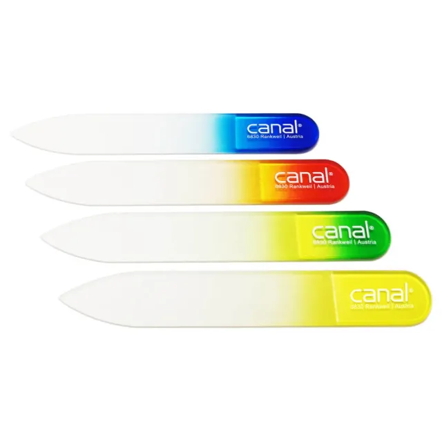 Canal Instrumente Hartglasfeile Nagelfeile 8 cm bunt