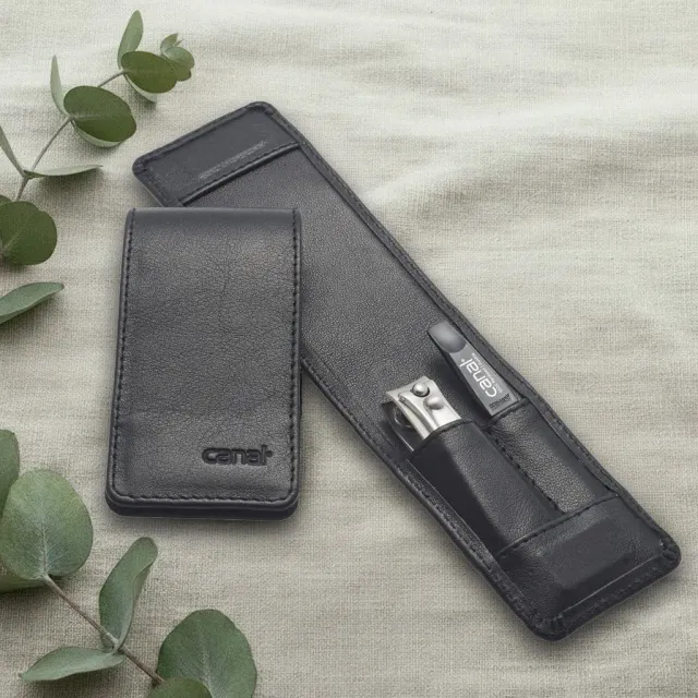 Canal Maniküre-Set Leder 2-teilig schwarz