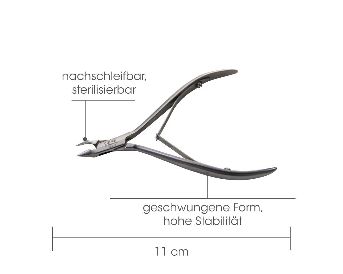 Canal Instrumente Hautzange 3221-03 Diabetiker rostfrei
