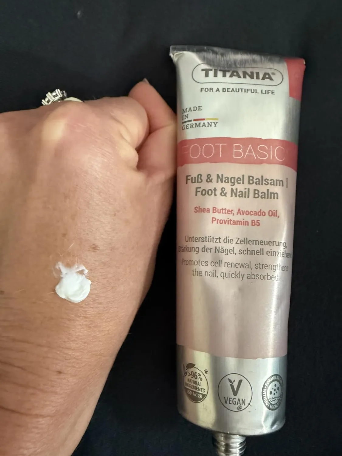 Titania Fuß- & Nagel Balsam 100 ml Sheabutter Biotin vegan
