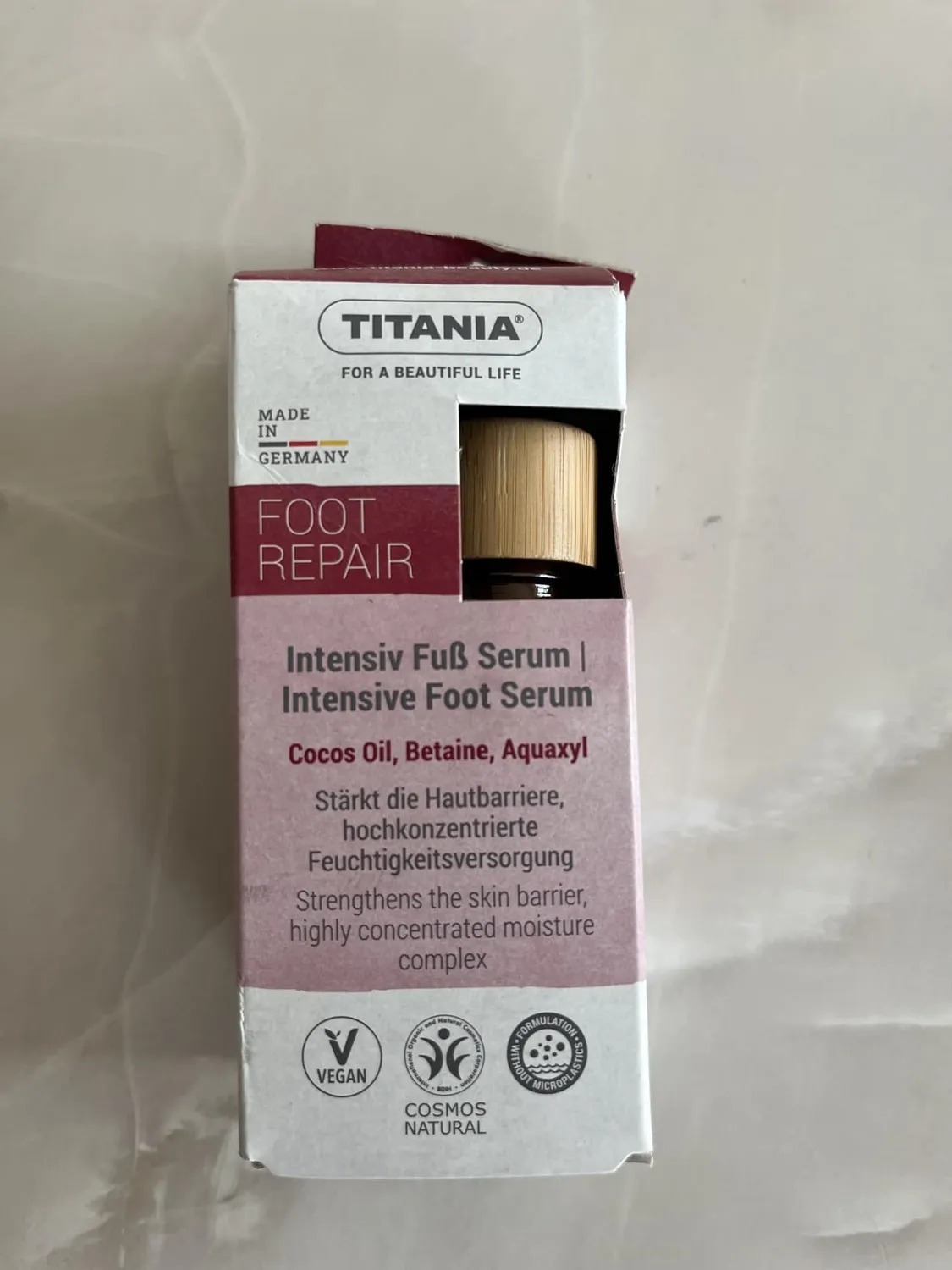 Titania Intensiv Fußserum 30 ml Kokosöl vegan