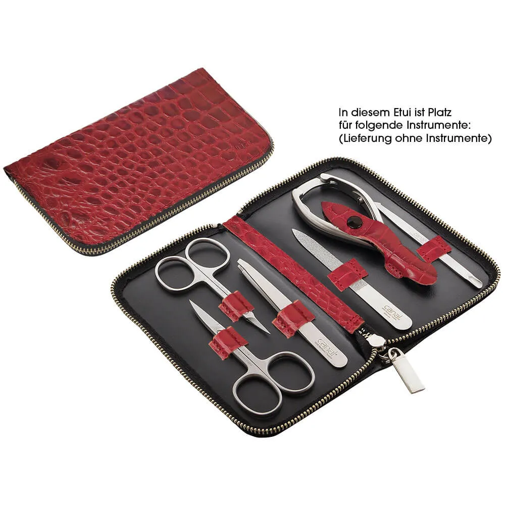 Canal Instrumente Maniküre-Set Leder Etui leer schwarz 6-teilig