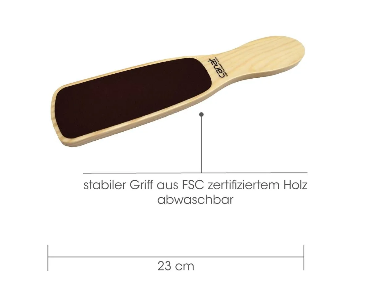 Canal 4010-04 Hornhautfeile Holzgriff beidseitig