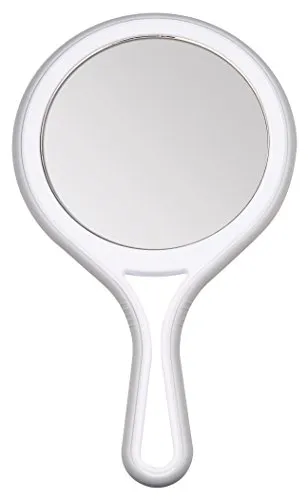 Titania Handspiegel 5-fach Vergrößerung grau 27 cm