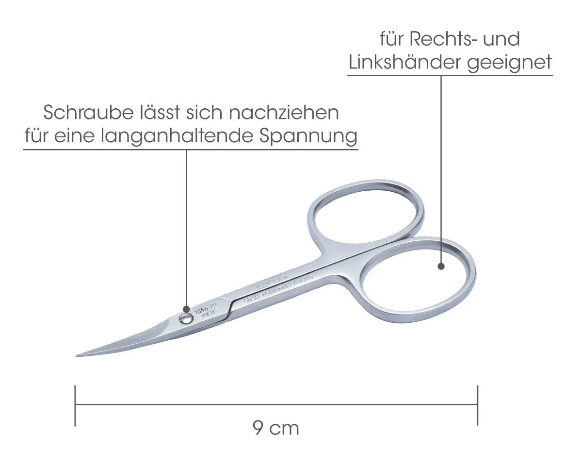 Canal Instrumente 1014-01 Nagel- und Hautschere gebogen 9 cm