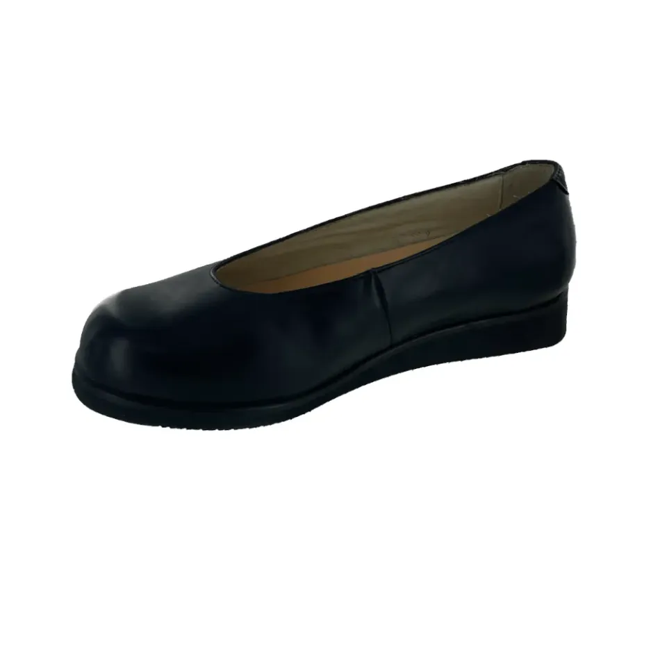 Mt. Emey 9201 Komfortschuhe Damen Leder Schwarz Extra Tief