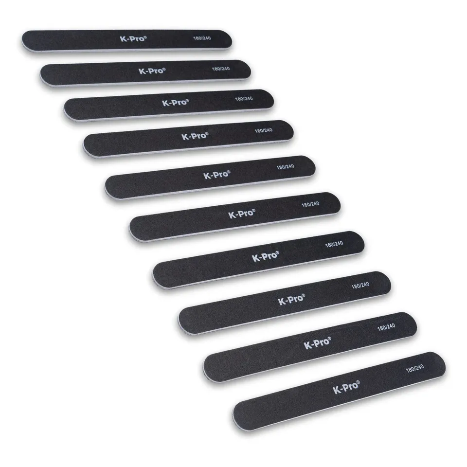 K-Pro Sandblatt Nagelfeile 180/240 10er Set