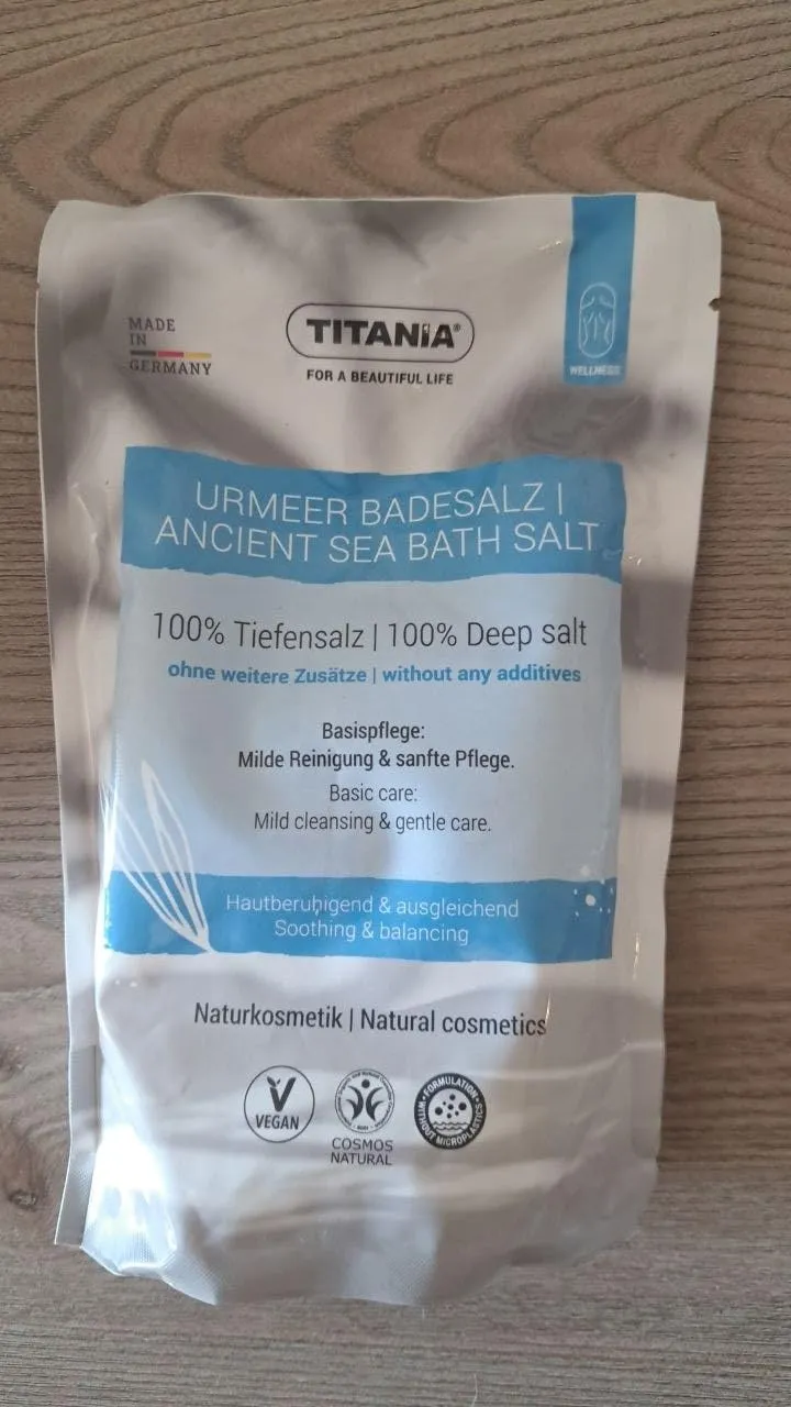Titania Urmeer Badesalz 450 g Tiefensalz pur