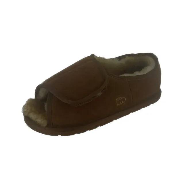 Medicool LAMO Open Toe Wrap Hausschuhe Chestnut Large