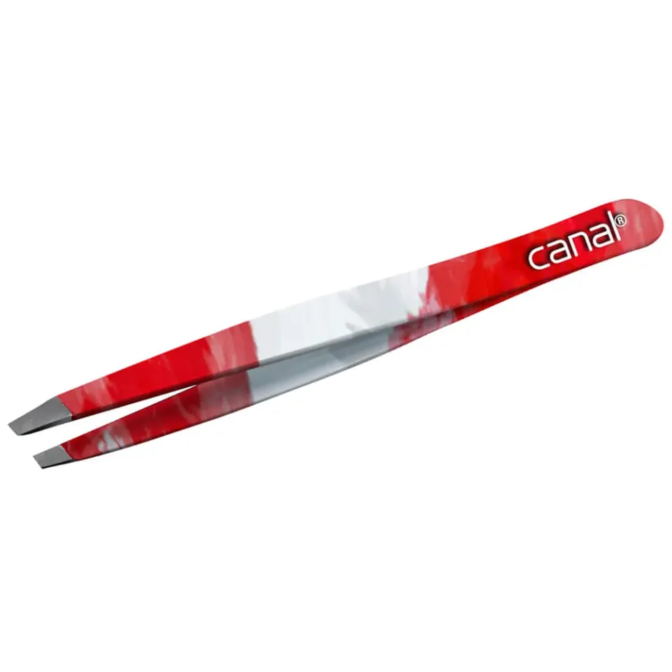 Canal Haarpinzette Farbzauber rot Edelstahl