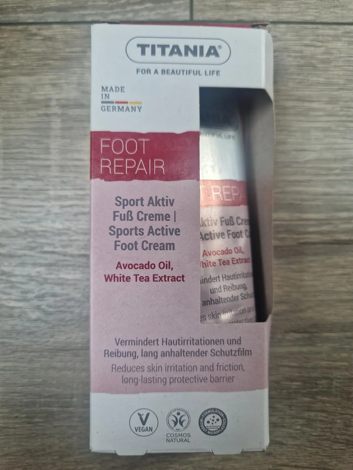 Titania Sport Aktiv Fußcreme 75 ml 2er Pack vegan