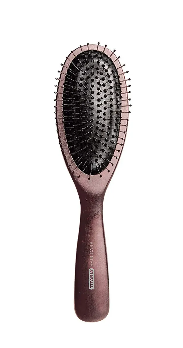 Titania Drahtmassagebürste groß Holz 9-reihig 22 cm