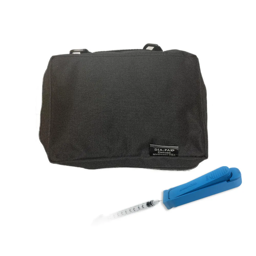 Medicool Dia-Pak Deluxe Organizer Set schwarz mit MediClip