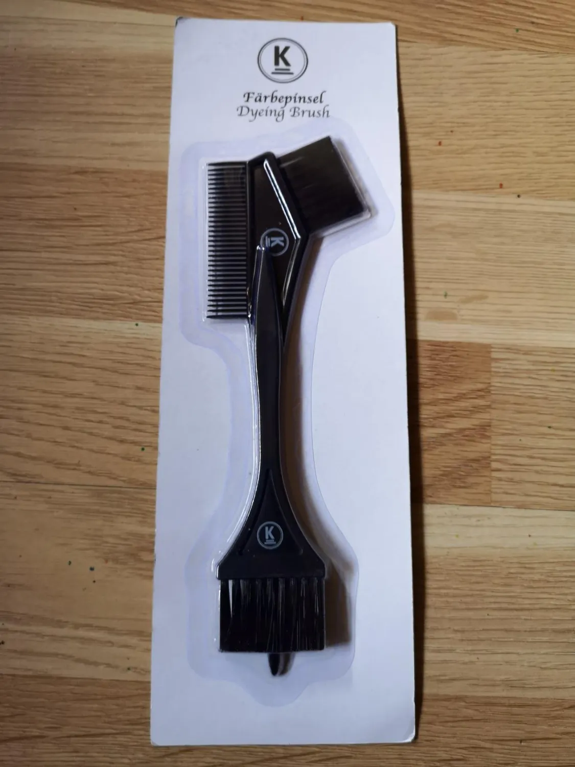 K-Pro Färbepinsel 2er Set Schwarz mit Kamm