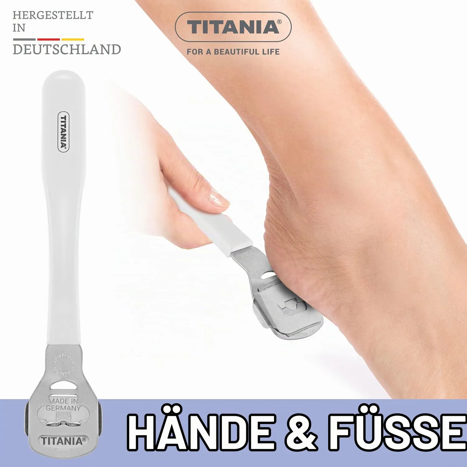 Titania Hornhauthobel ergonomisch mit Ersatzklinge