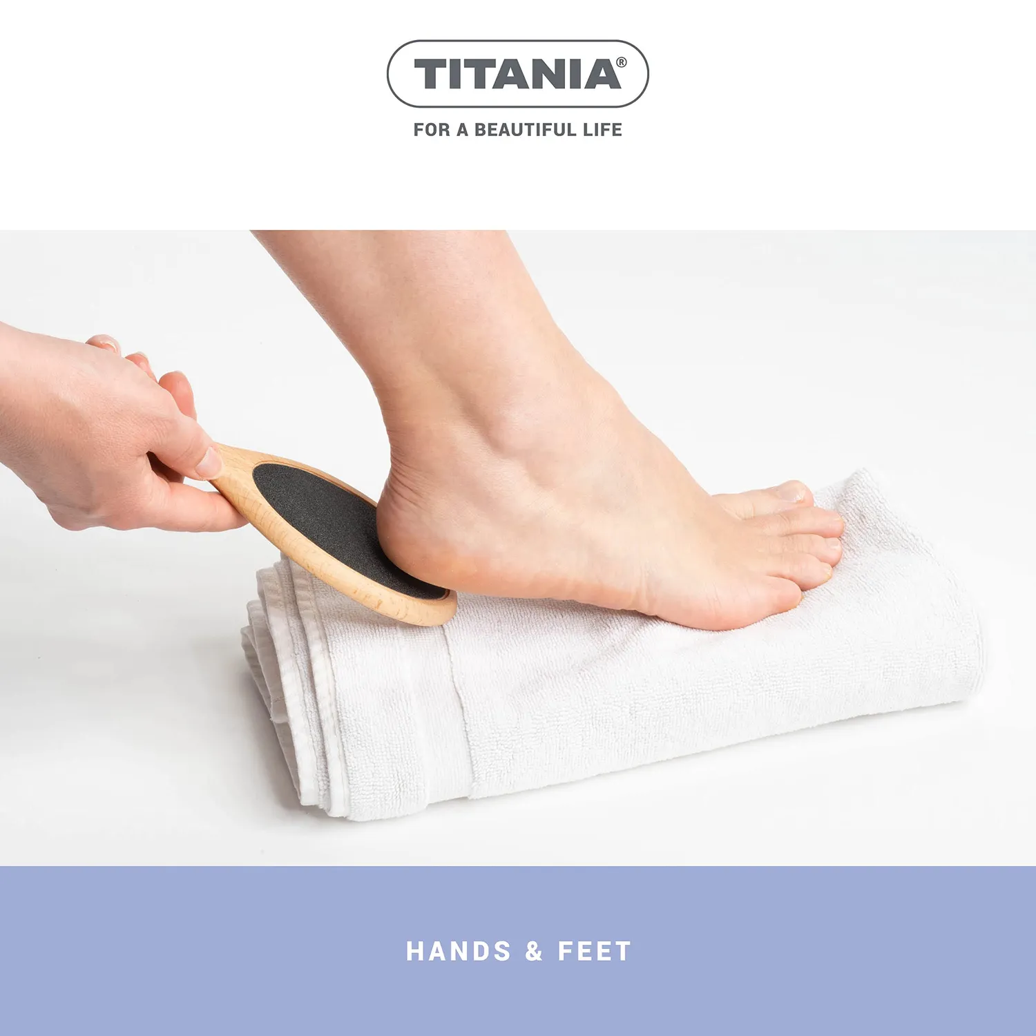Titania Hands & Feet Holzfußfeile grob Buchenholz