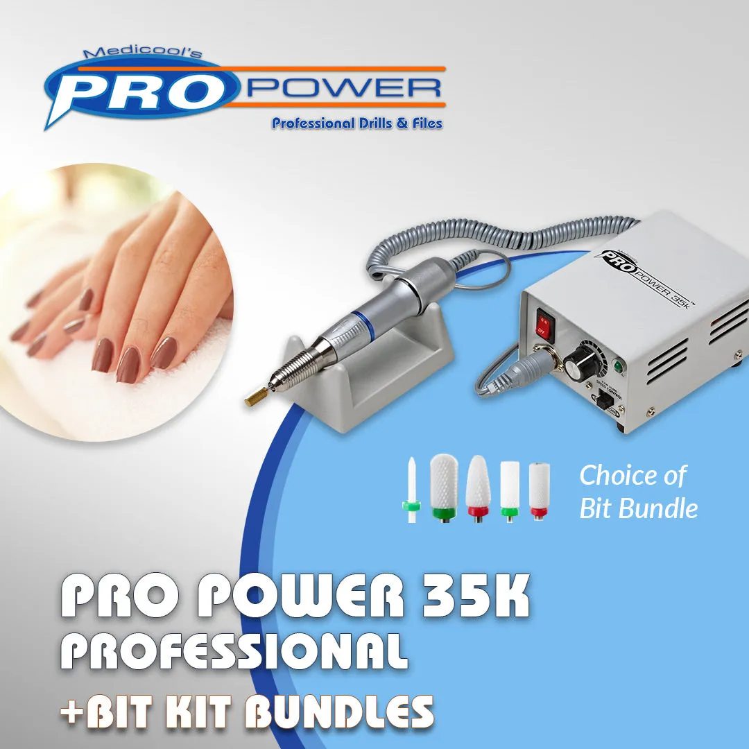 Medicool Pro Power 35K Nagelfräse Ceramic Bits Bundle