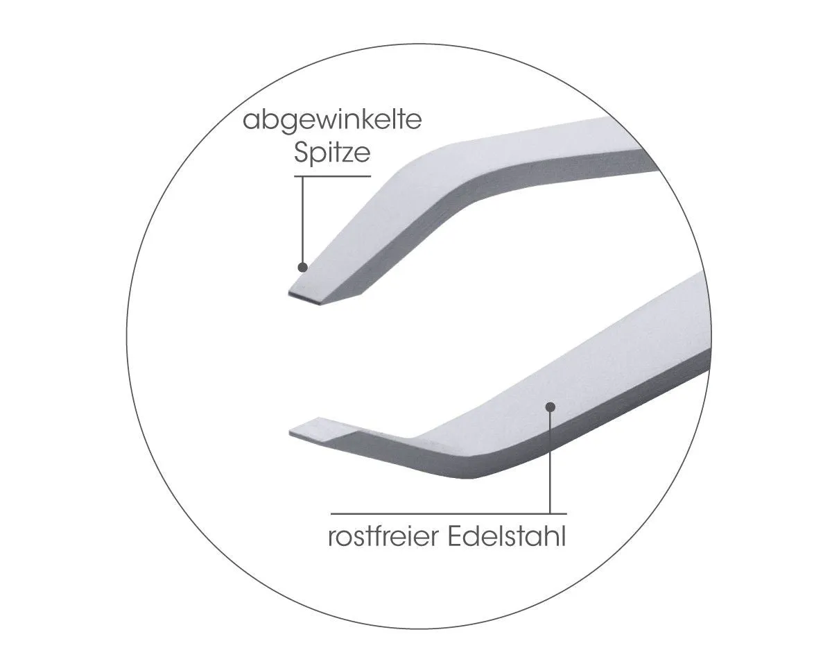 Canal Instrumente 2078-02 Haarpinzette Klauenform rostfrei