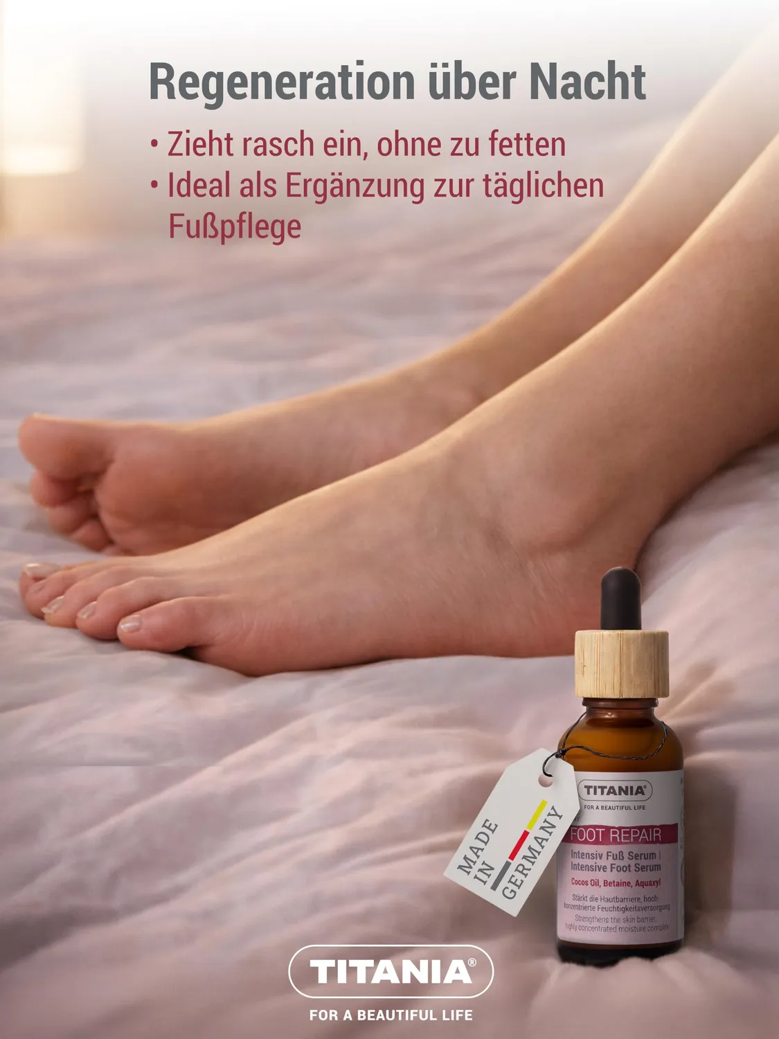 Titania Intensiv Fußserum 30 ml Kokosöl vegan