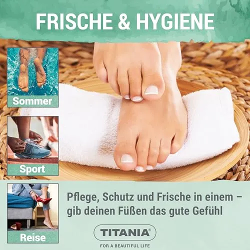 Titania Fußspray 150 ml Teebaumöl vegan mikroplastikfrei