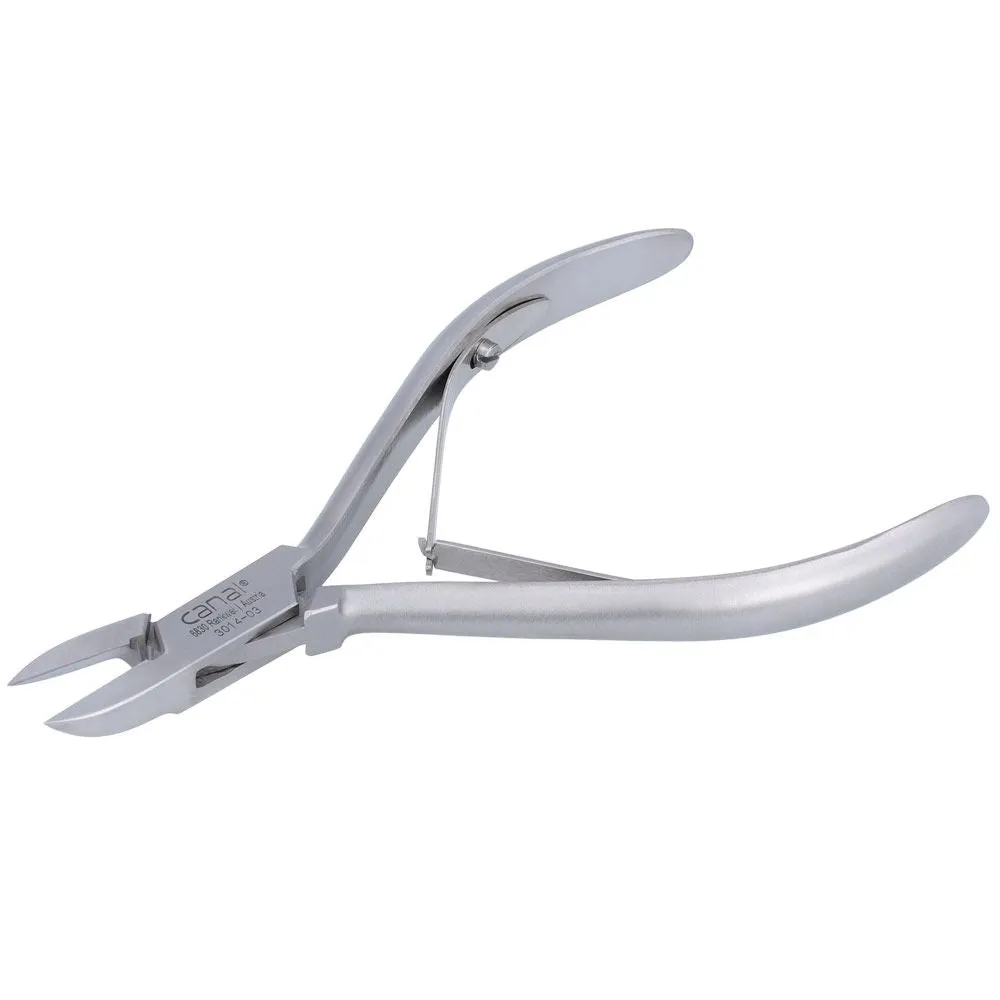 Canal Eckenzange Edelstahl flache Spitze 13 cm