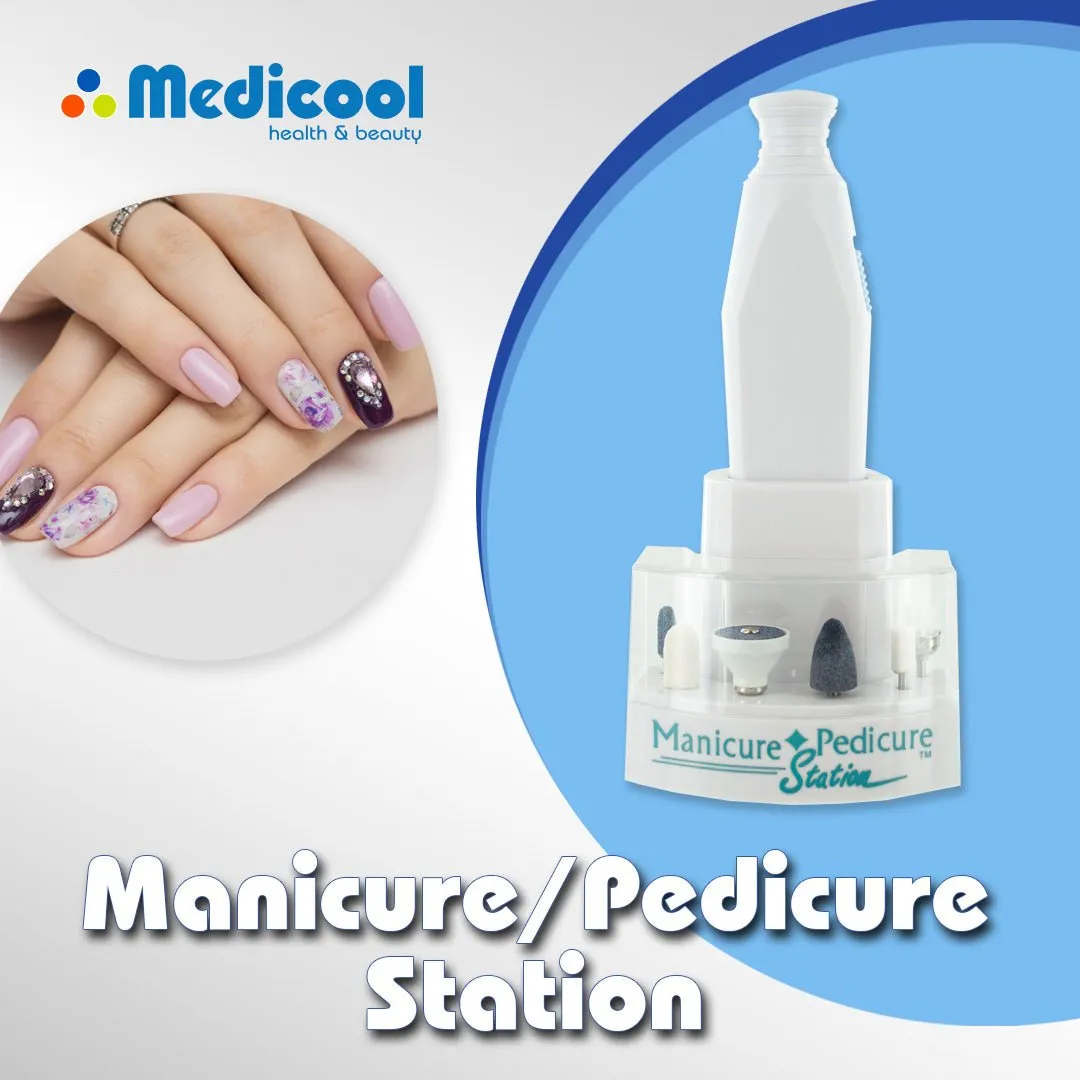 Medicool Manicure Pedicure Station Nagelpflegeset mit Akku