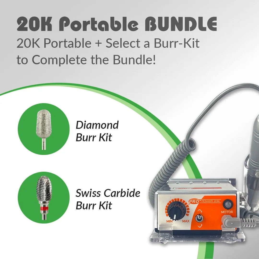 Medicool Pro Power 20K Podologiefräser Silber mit Set