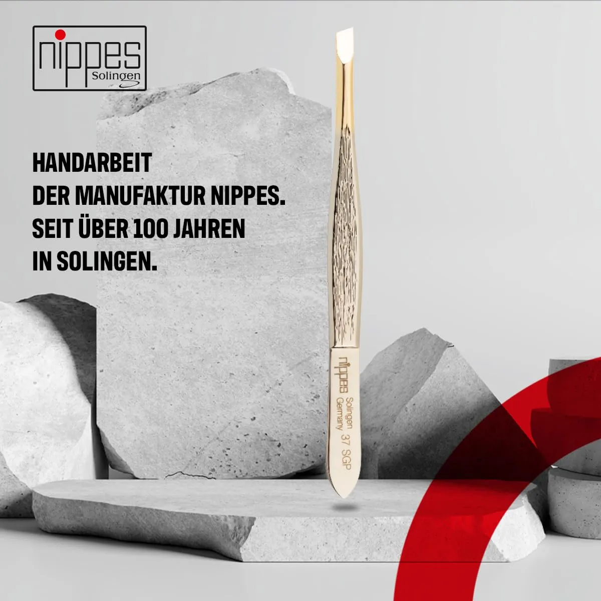 Nippes Solingen 37SGP Pinzette schräg 9 cm