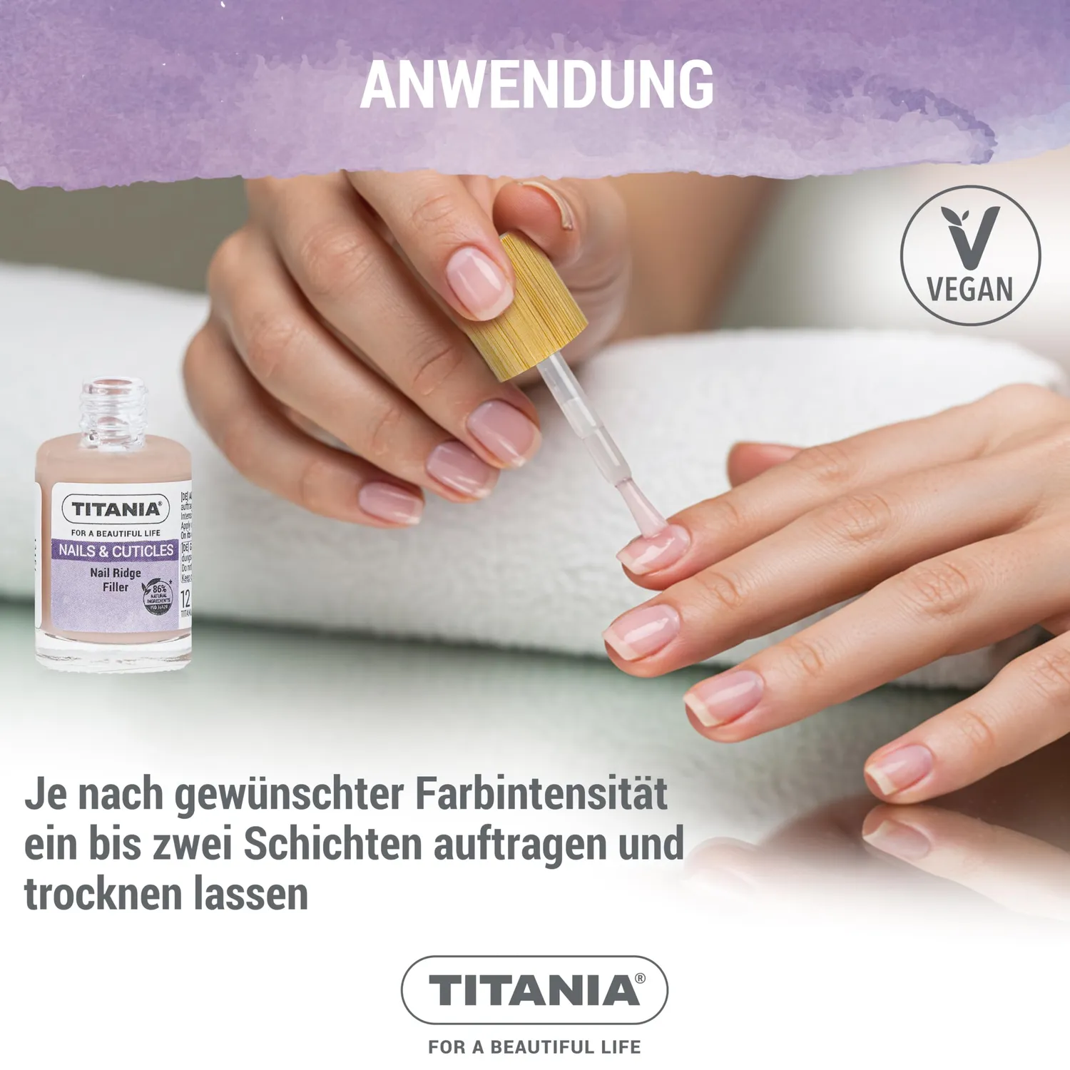 Titania Ridge Filler Nagellack Rillenfüller 12 ml