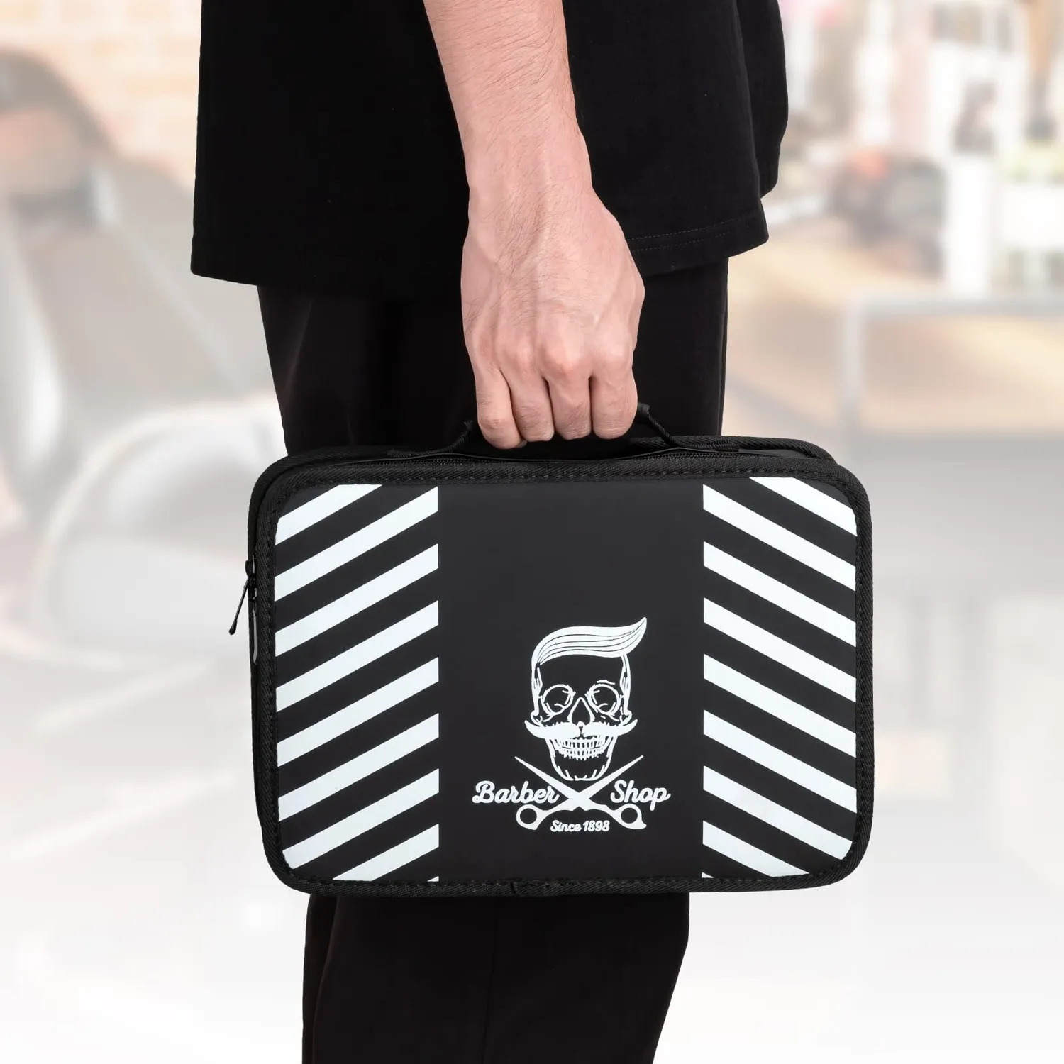 Noverlife Friseurtasche Totenkopf Werkzeugtasche 30 cm