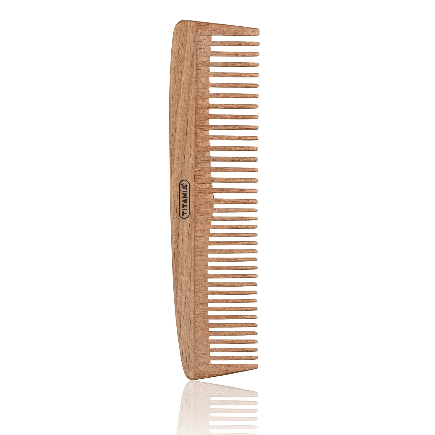 Titania Strähnen-Kamm Holz 18 cm für Locken