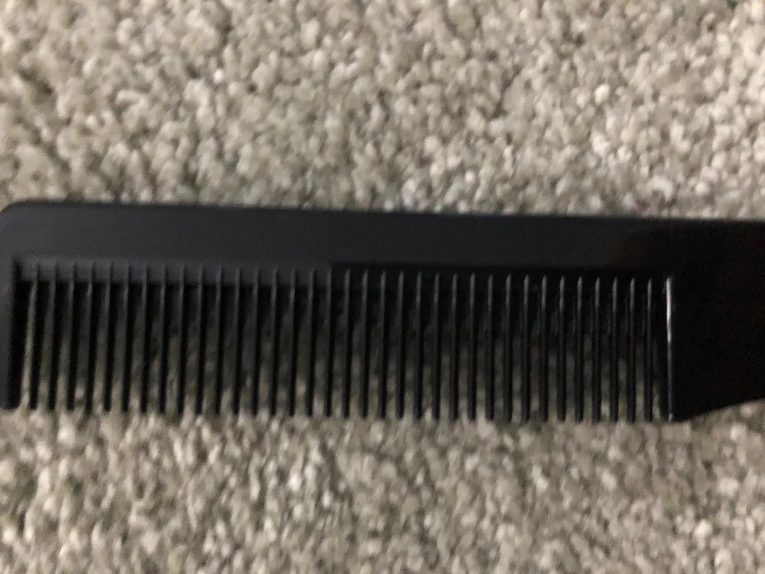 K-Pro Toupierkamm mit Metallgabel Stielkamm Schwarz 19,4 cm