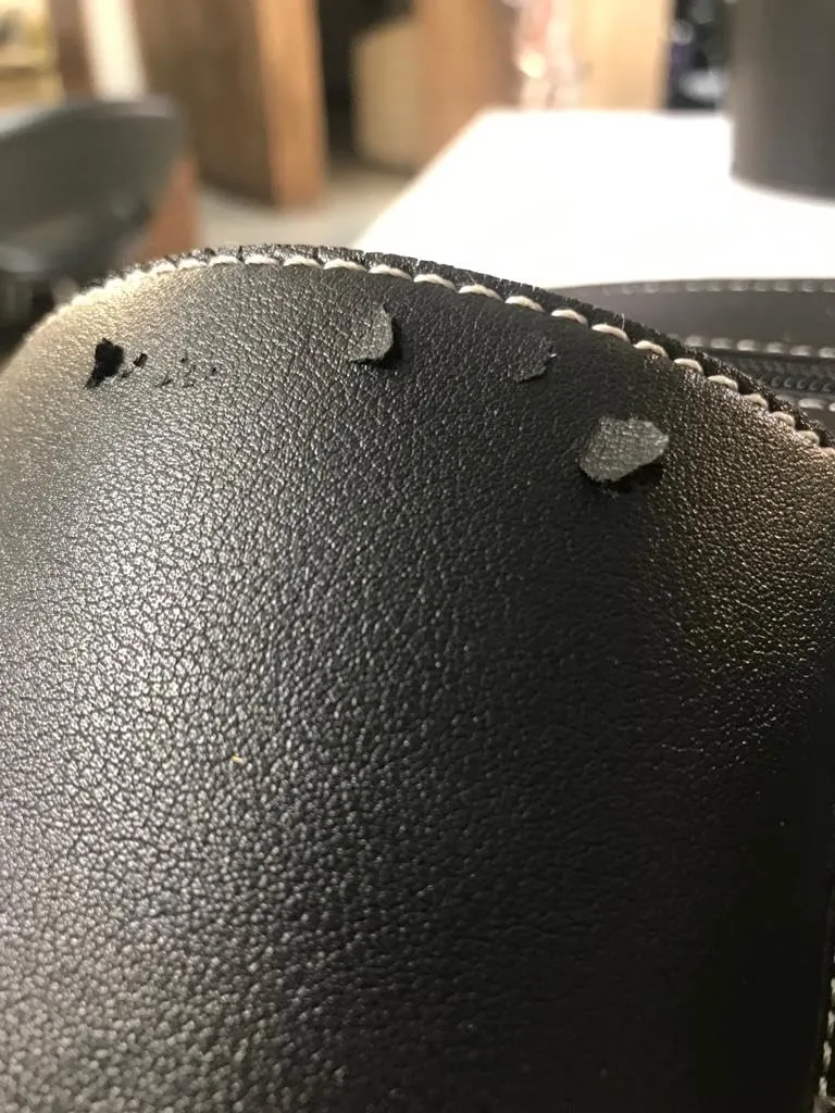 Noverlife Scherentasche Schwarz PU-Leder mit Gürtel