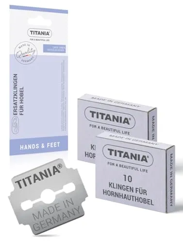 Titania Ersatzklingen Hornhauthobel 20 Stück scharf