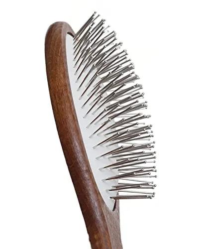 Nippes Classic Pneumatik-Haarbürste Buche Stahlstifte oval
