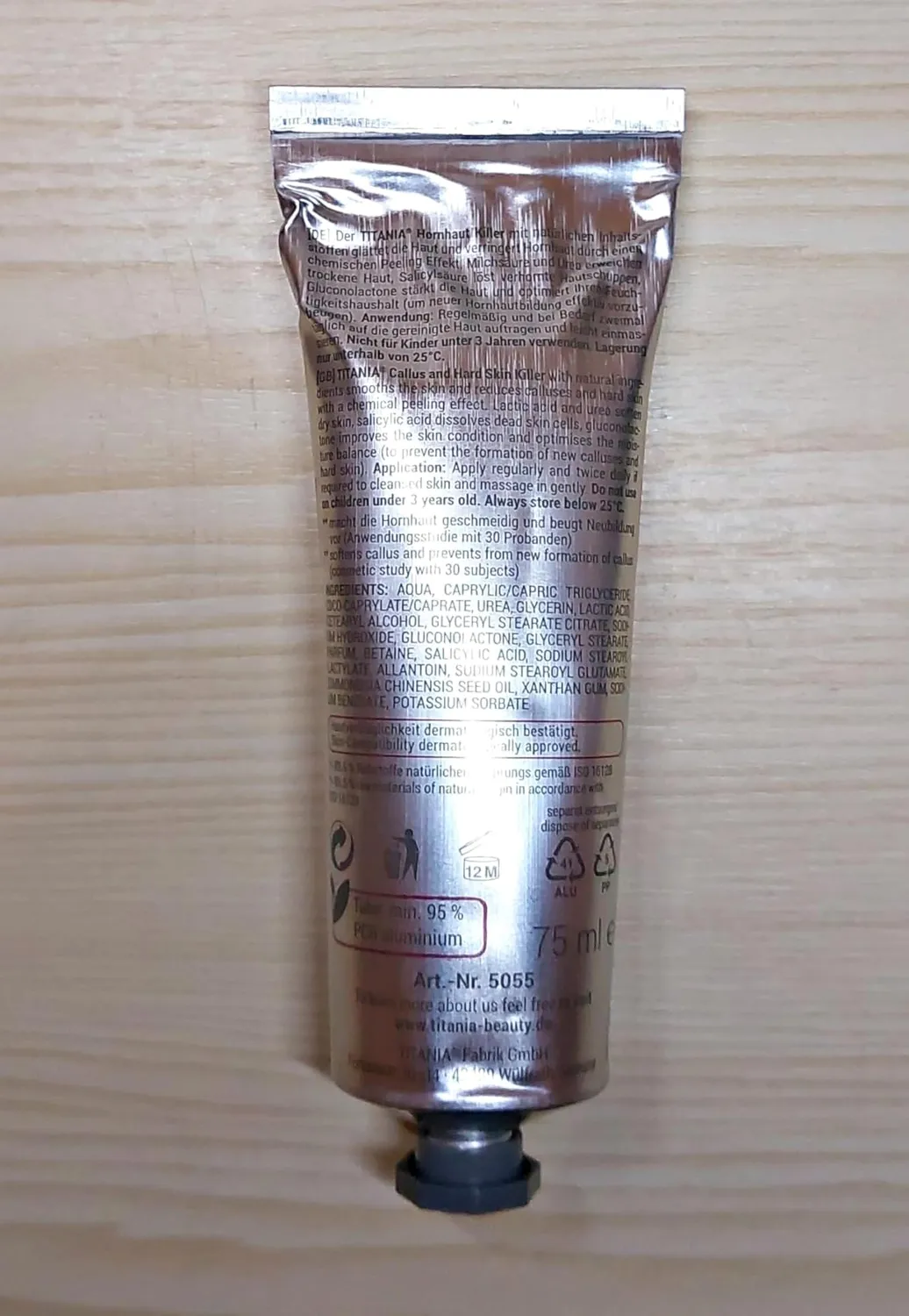 Titania Hornhaut Killer Fußcreme 75 ml Urea Peeling