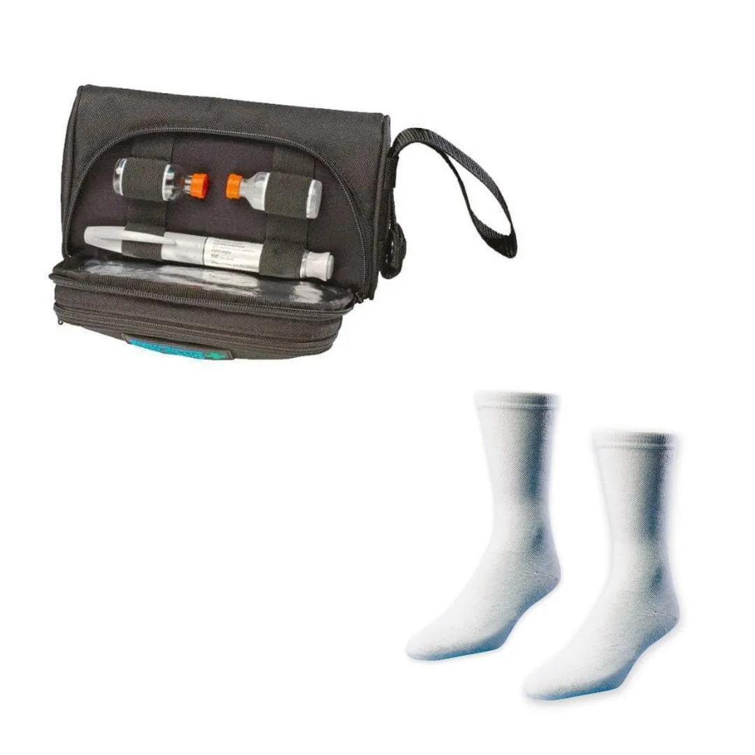 Medicool PenPlus Kühltasche + Socken M schwarz Set