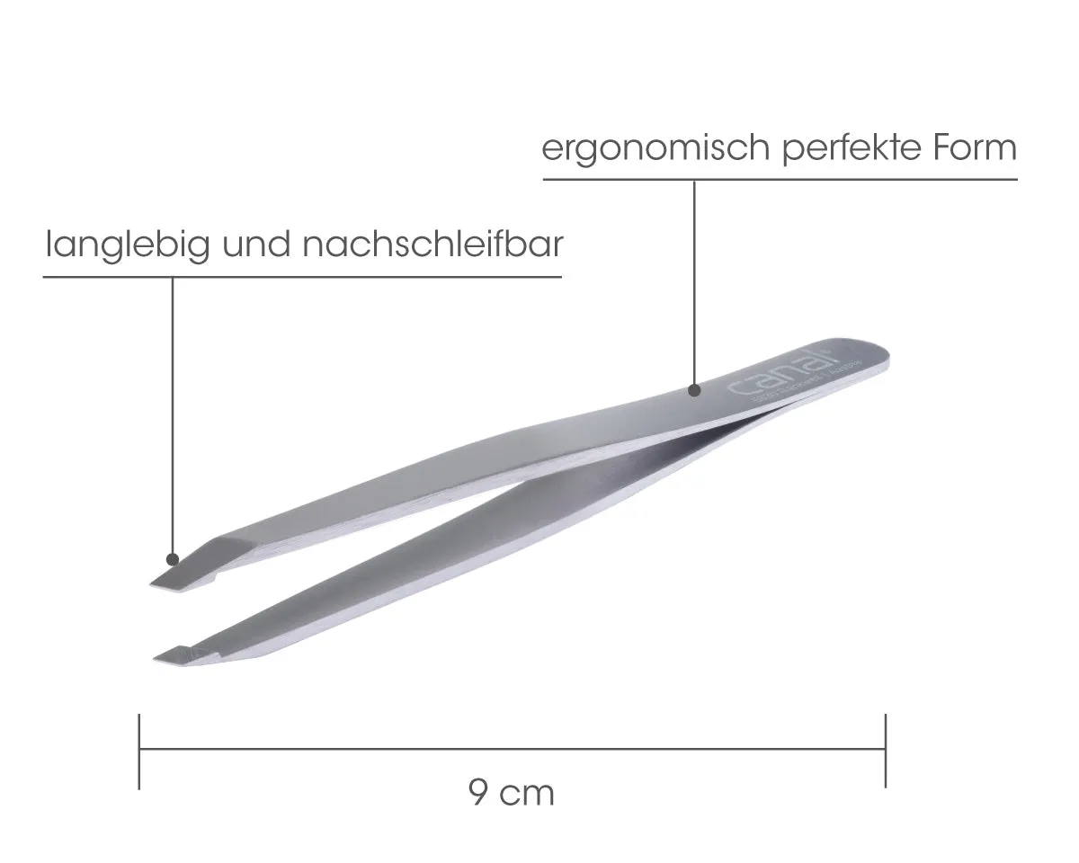 Canal Instrumente Haarpinzette schräg 13er Set bunt rostfrei