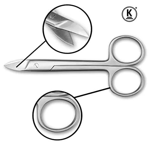 K-Pro Fußnagelschere gebogen Schere 11 cm Chirurgenstahl scharf