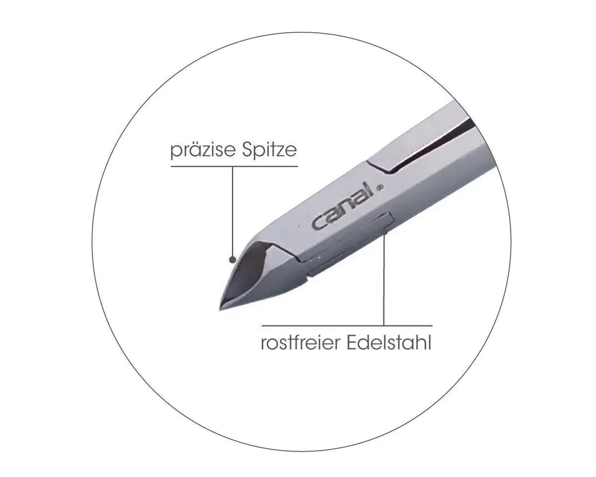 Canal Hautzange Scherenform 5 mm rostfrei 8 cm