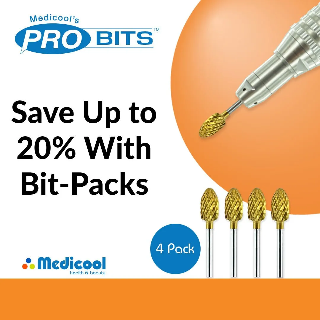 Medicool Pro Bits CC5 Fräsbit Football einzeln Hartmetall