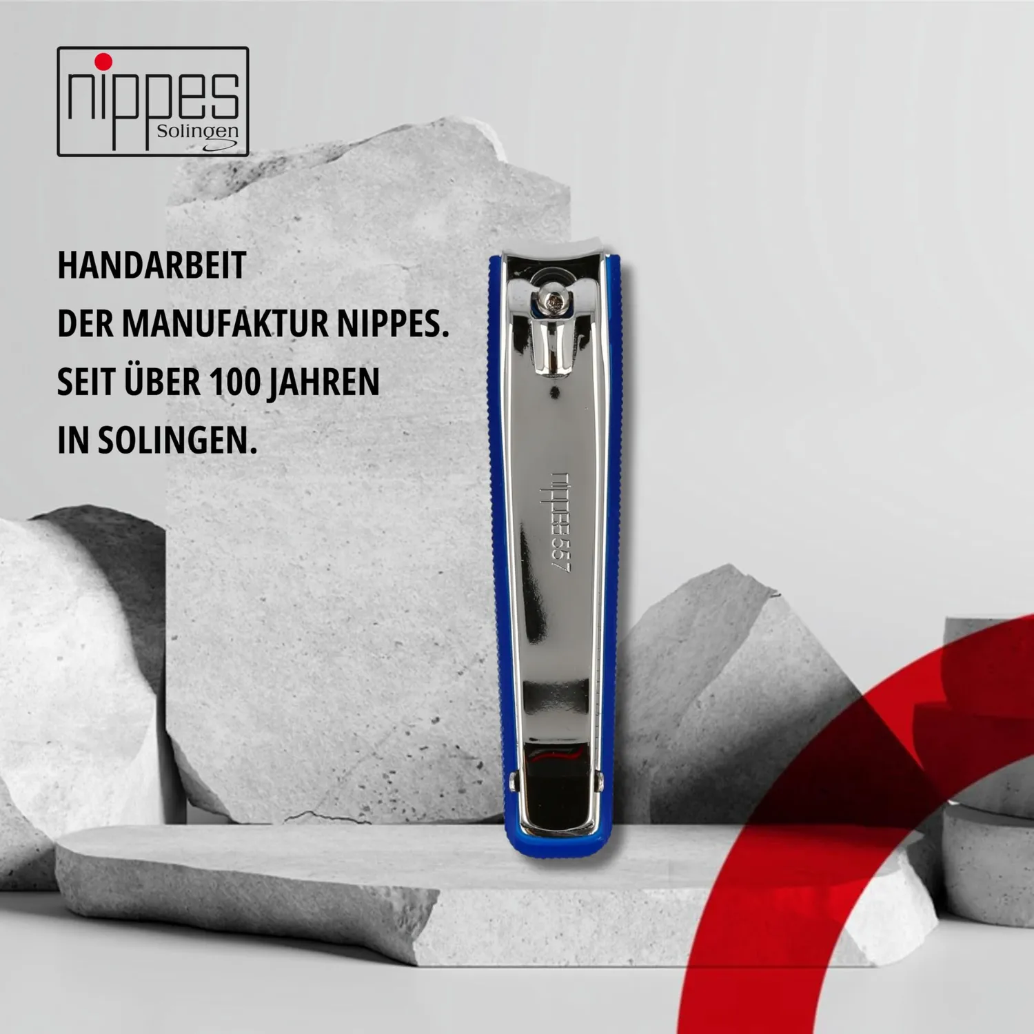 Nippes Solingen Fußnagelknipser 8 cm Dunkelblau Fang