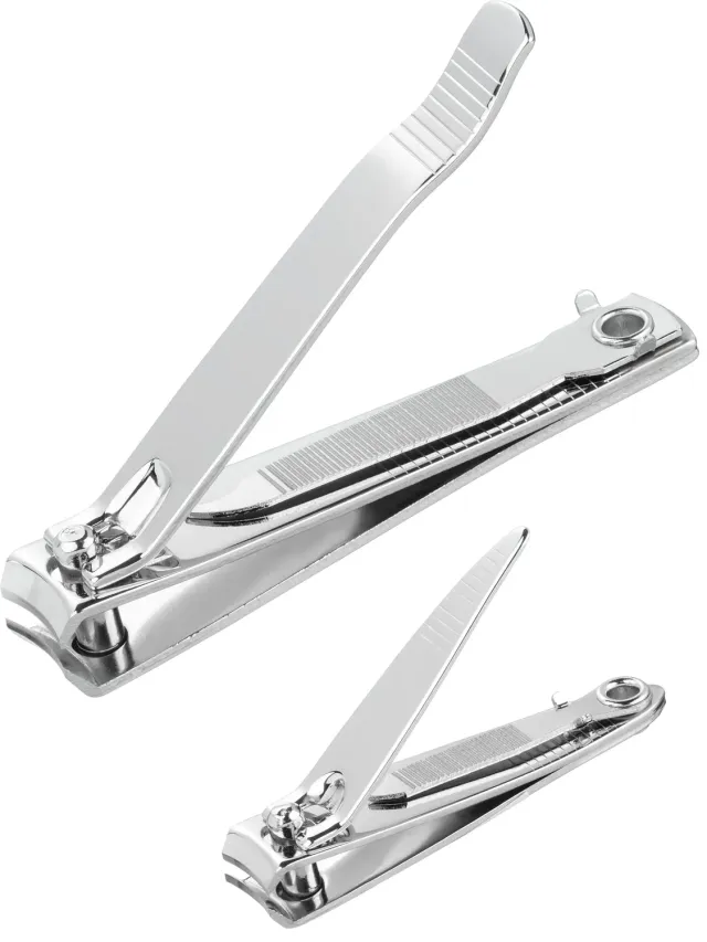 Titania Nagelknipser Set 2-teilig mit Feile silber