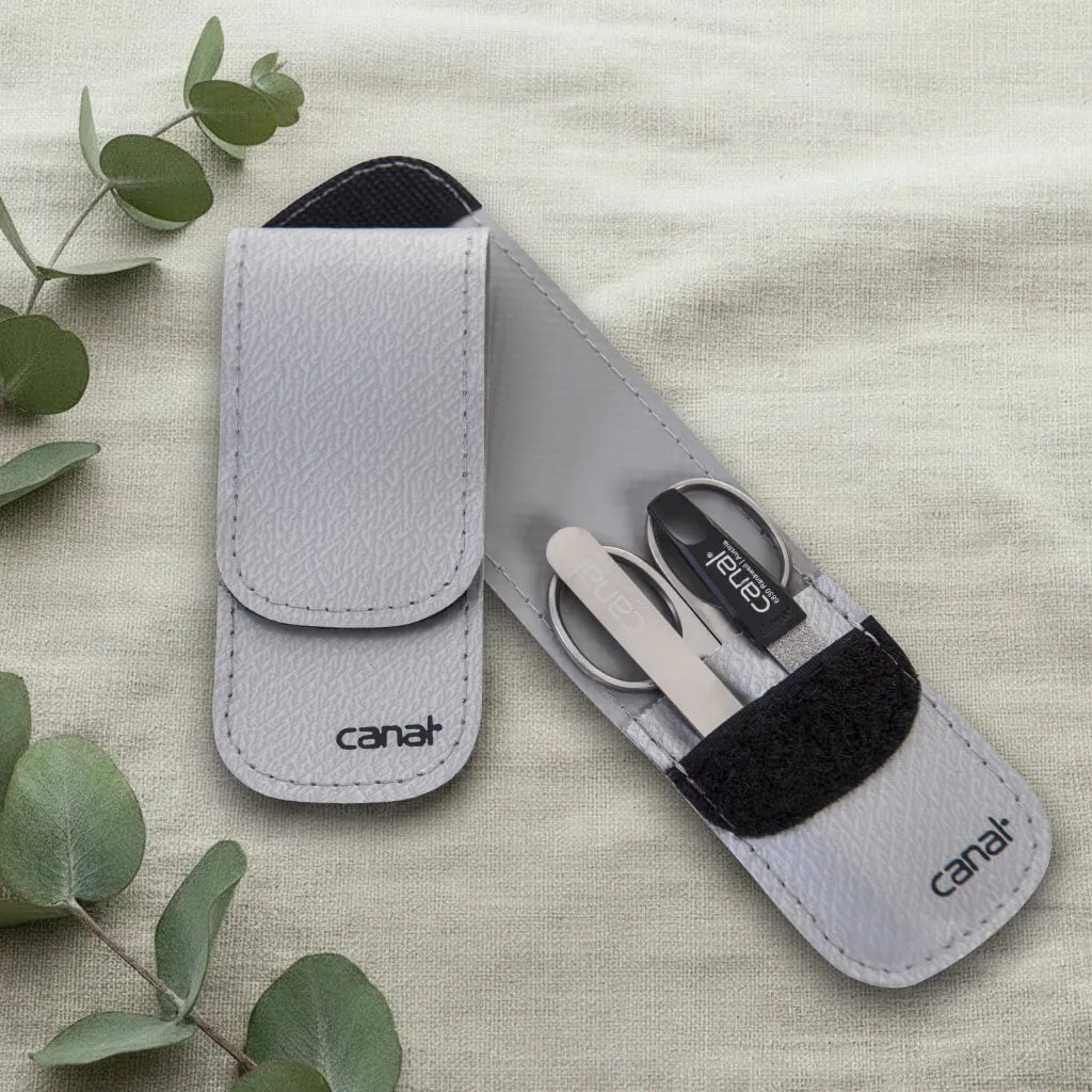 Canal Reise-Etui silber Maniküre-Set 3-teilig LKW-Plane