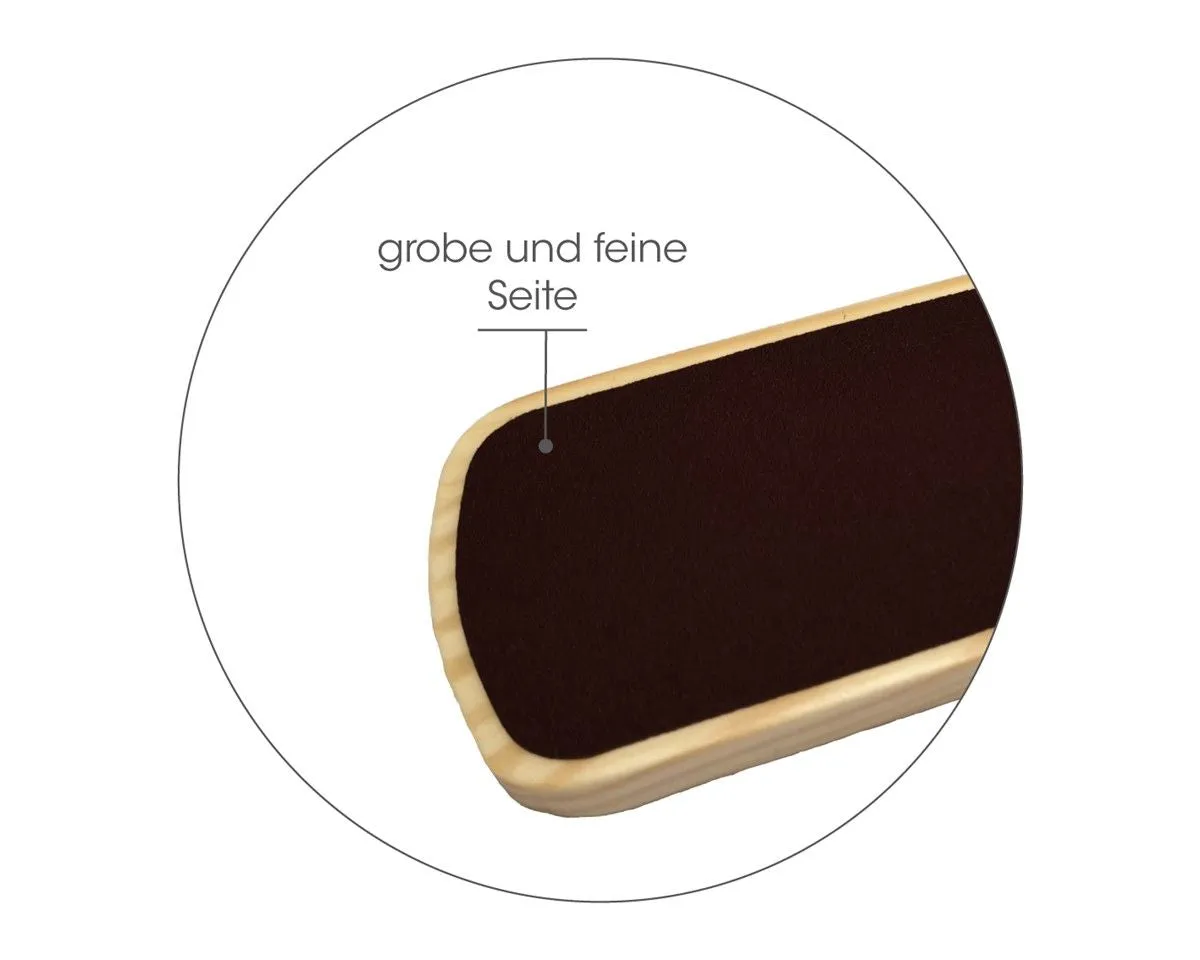 Canal 4010-04 Hornhautfeile Holzgriff beidseitig