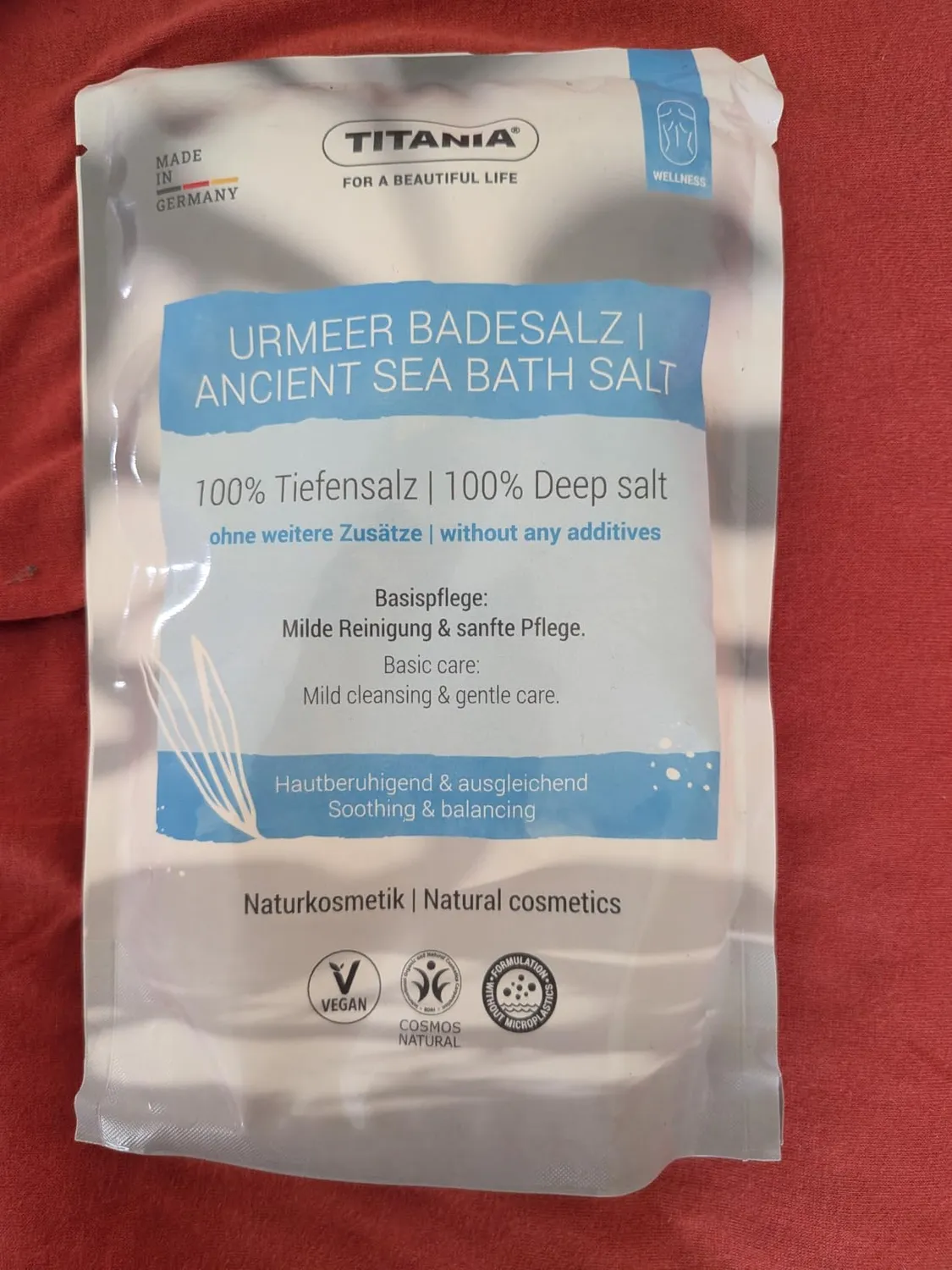 Titania Urmeer Badesalz 450 g Tiefensalz pur