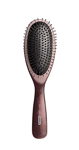 Titania Drahtmassagebürste groß Holz 9-reihig 22 cm