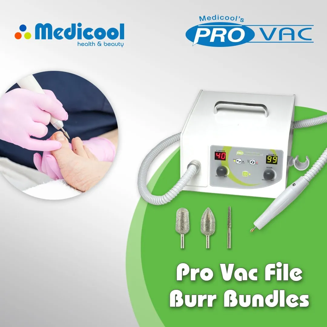 Medicool Pro Vac File Fußpflegefräser Absaugung Diamant Kit 1