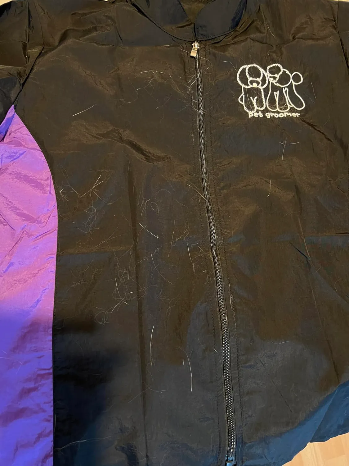 Noverlife Grooming Arbeitsjacke Kurzarm Reissverschluss antistatisch