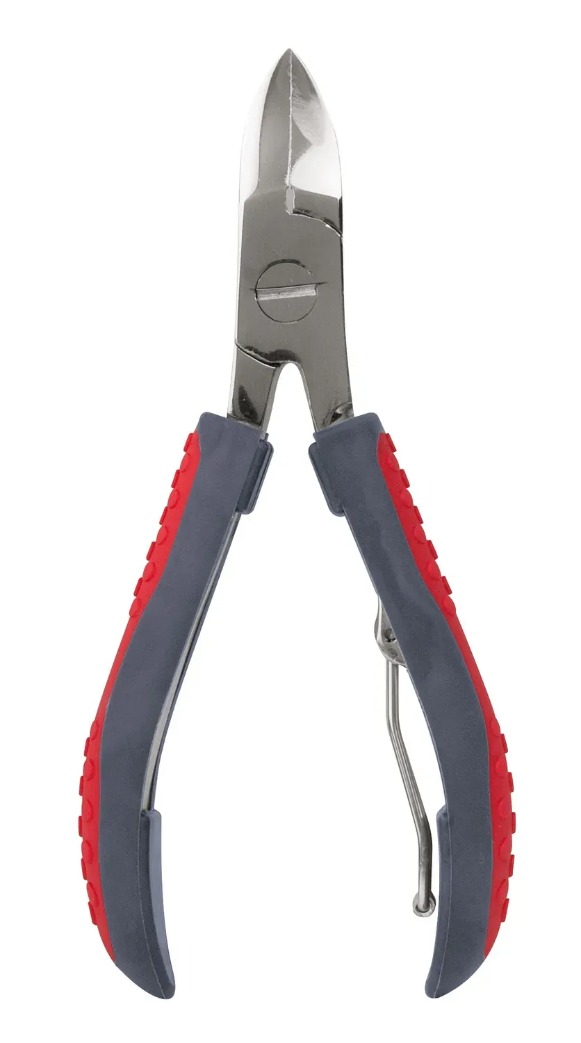 Titania Nagelzange Softtouch 11 cm Schwarz-Rot für Hände